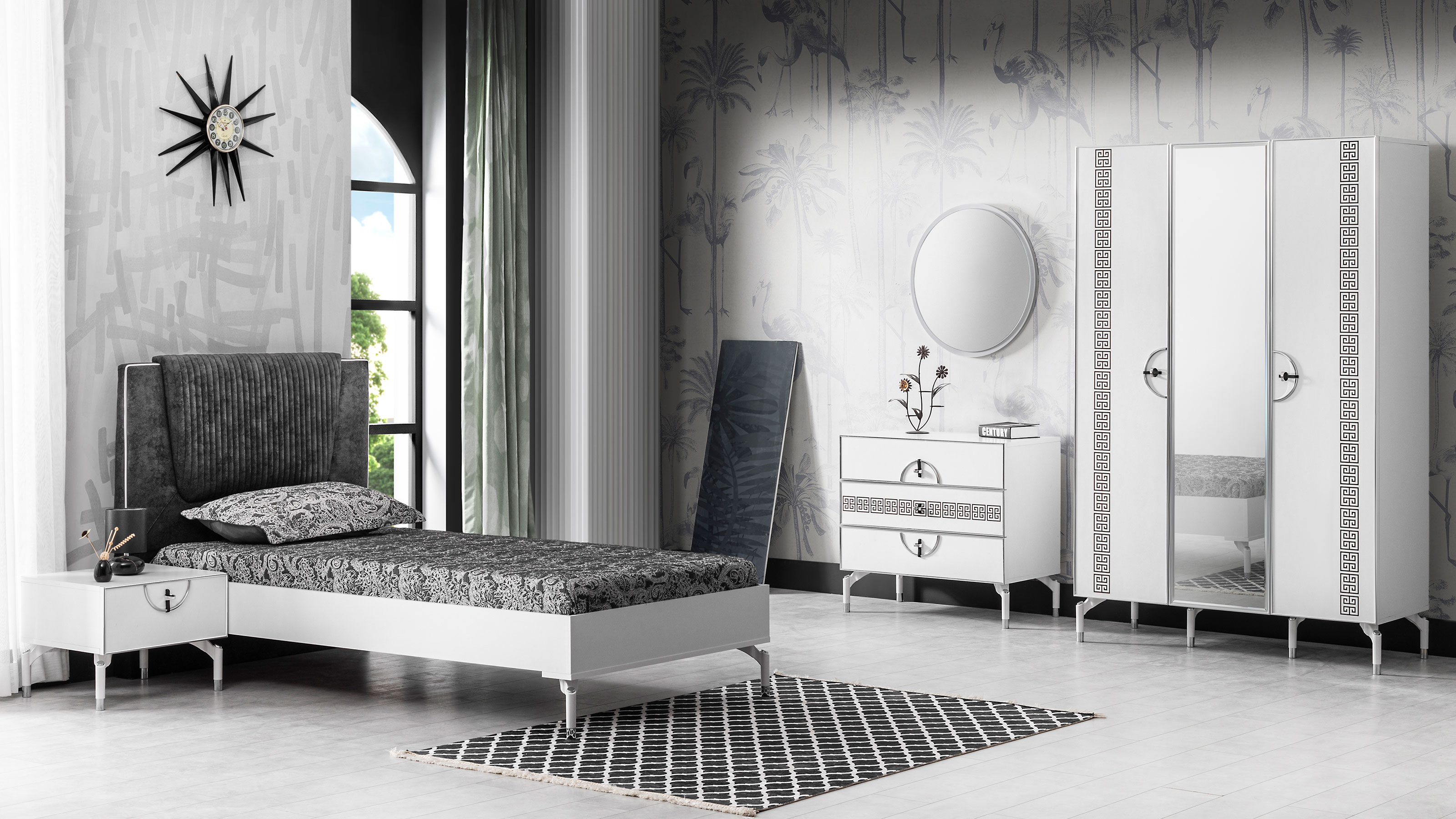 T-570 Active Beyaz Genç Odası