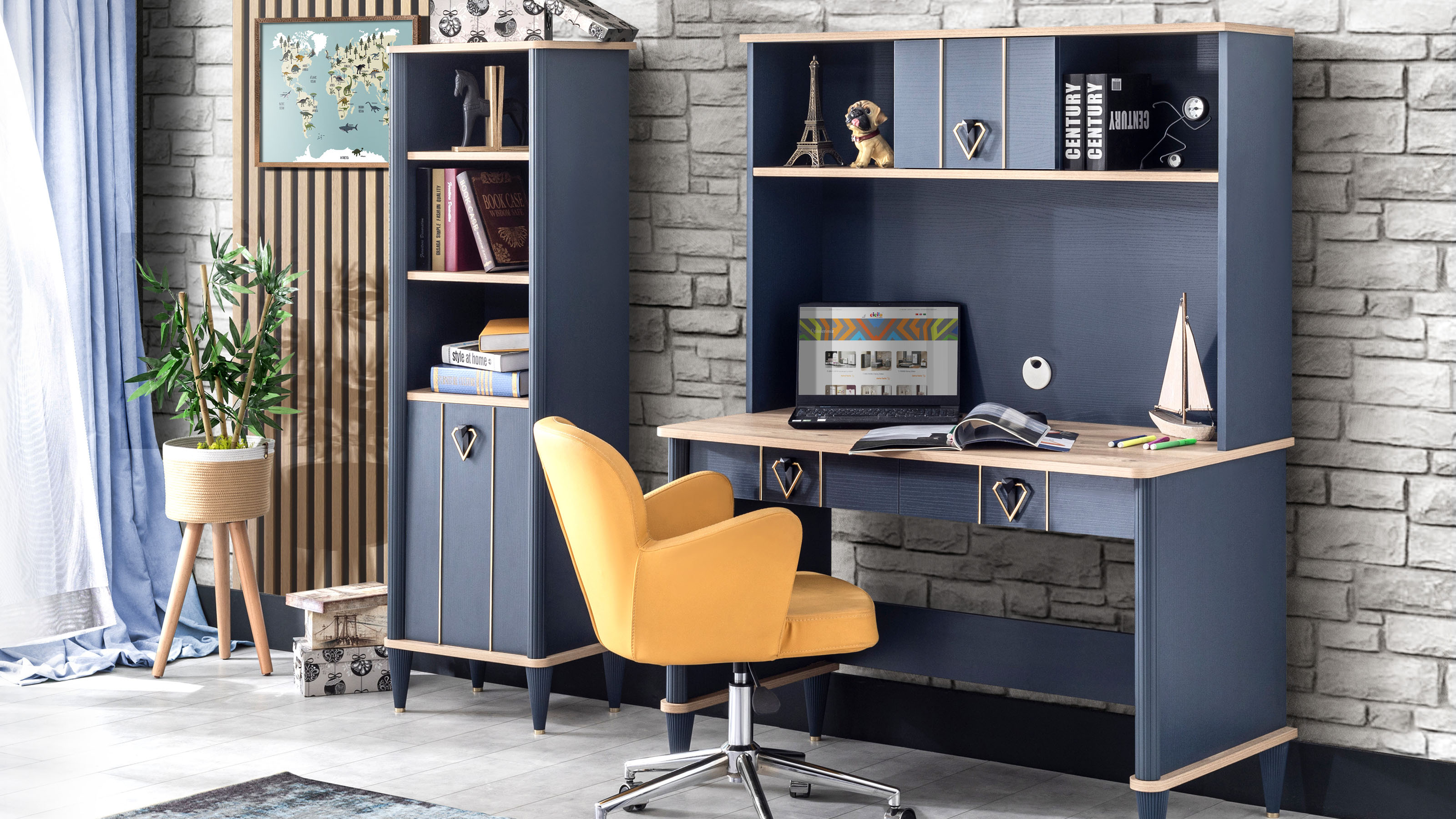 T-210 Florya Mavi Genç Odası